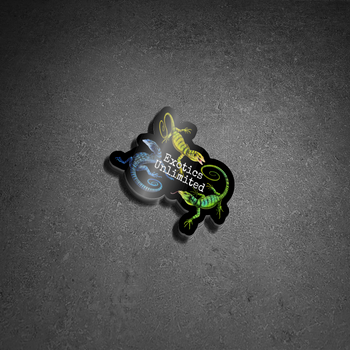 Gloss Blue Tree Monitor Sticker
