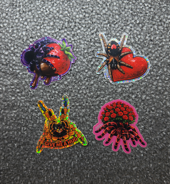 Tarantu-LOVE Limited Edition Sticker Pack - 4 Stickers