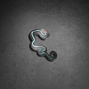 2" Metallic Vinyl Sticker (California Red Sided Garter) Thamnophis sirtalis infernalis FREE AFTER $50
