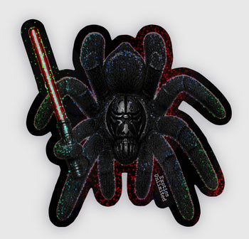 Darth Aboricus - (Borneo Black) Phormingochilus arboricola 2" x 2" Indoor/Outdoor Stickers LIMITED EDITION